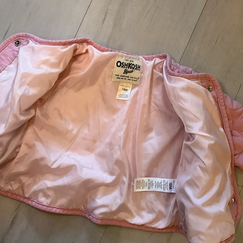 OshKosh B'gosh Light Pink Quilted‎ Jacket